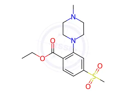Chemical structure of Ethyl 2-(4-Methyl-1-piperazinyl)-4-(methylsulfonyl)benzoate