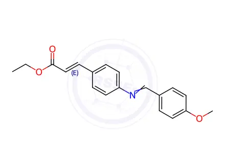 Chemical structure of Ethyl 4-[(4-Methoxybenzylidene)amino]cinnamate