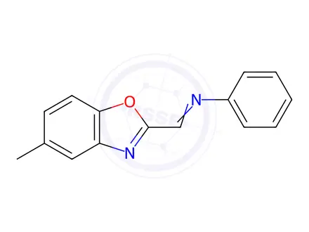 Chemical structure of N-((5-Methylbenzo[d]oxazol-2-yl)methylene)aniline
