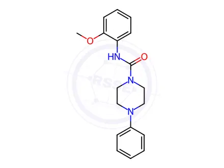 Chemical structure of N-(2-Methoxyphenyl)-4-phenylpiperazine-1-carboxamide