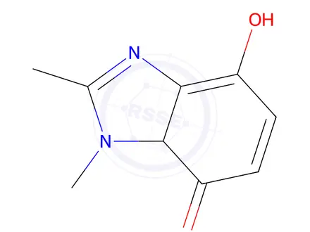 Chemical structure of 4-Hydroxy-1,2-dimethyl-1H-benzo[d]imidazol-7(7aH)-one