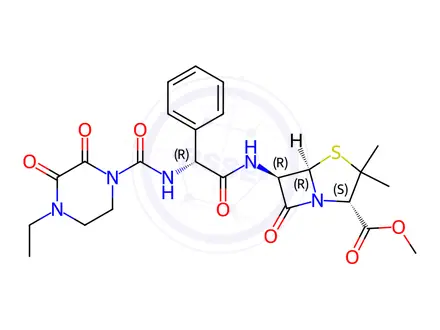 Chemical structure of Piperacillin Methyl Ester