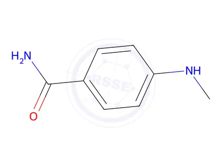 Chemical structure of 4-(Methylamino)benzamide