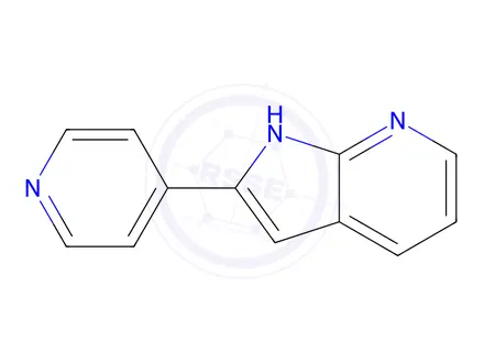 Chemical structure of 2-(Pyridin-4-yl)-1H-pyrrolo[2,3-b]pyridine