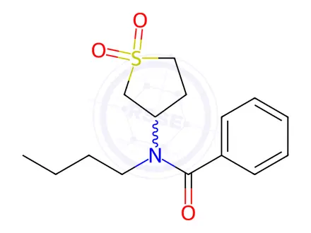 Chemical structure of N-Butyl-N-(1,1-dioxidotetrahydrothiophen-3-yl)benzamide
