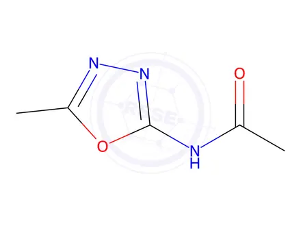 Chemical structure of N-(5-methyl-1,3,4-oxadiazol-2-yl)acetamide