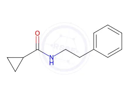 Chemical structure of N-phenethylcyclopropanecarboxamide