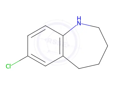 Chemical structure of 7-chloro-2,3,4,5-tetrahydro-1H-1-benzazepine