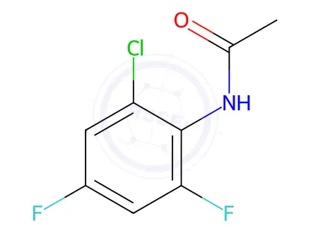 Chemical structure of Acetamide, N-(2-chloro-4,6-difluorophenyl)-
