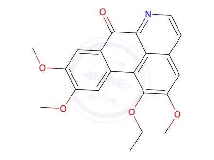 Chemical structure of 1-Ethoxy-2,9,10-trimethoxy-7H-dibenzo[de,g]quinolin-7-one