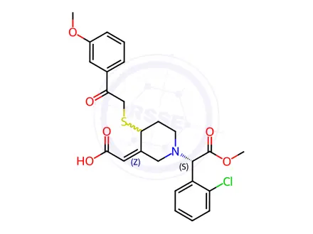 Chemical structure of (E)-MPB derivatised Clopidogrel AM Metabolite HCl-[13C6]