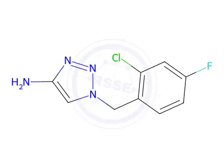 Chemical structure of 1-(2-Chloro-4-fluorobenzyl)-1h-1,2,3-triazol-4-amine