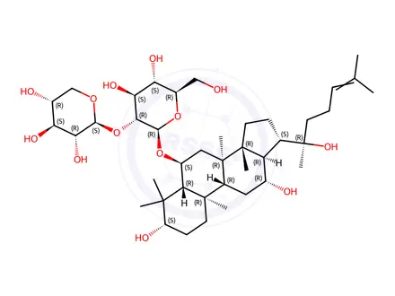 Chemical structure of R-Notoginsenoside R2