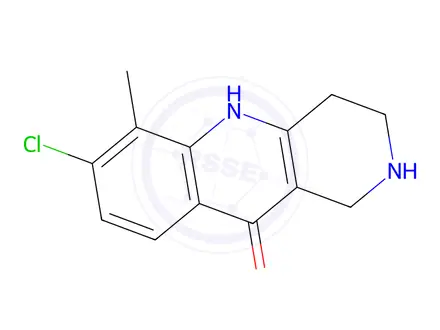 Chemical structure of 7-Chloro-6-methyl-1,3,4,5-tetrahydrobenzo[b][1,6]naphthyridin-10(2H)-one