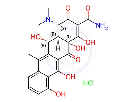 Chemical structure of Dehydrotetracycline Hydrochloride (Technical Grade)