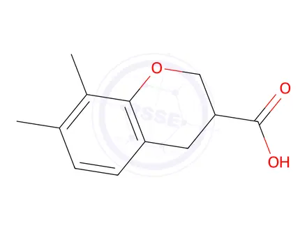 Chemical structure of 7,8-Dimethylchromane-3-carboxylic acid