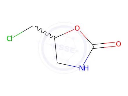 Chemical structure of 5-Chloromethyl-2-oxazolidinone