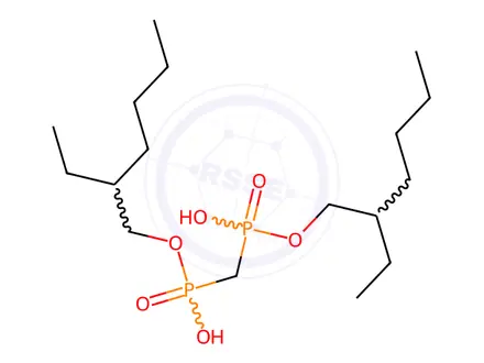 Chemical structure of Methylenebisphosphonic acid P, P-di(2-ethylhexyl) diester