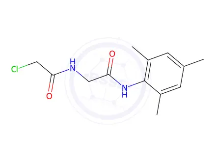 Chemical structure of 2-Chloro-N-{[(2,4,6-Trimethylphenyl)Carbamoyl]Methyl}Acetamide