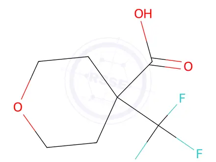Chemical structure of 4-(trifluoromethyl)tetrahydro-2h-pyran-4-carboxylic acid