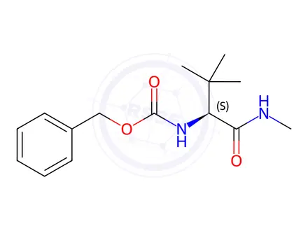 Chemical structure of Carbamic acid, [(1S)-2,2-dimethyl-1-[(methylamino)carbonyl]propyl]-, phenylmethyl ester (9CI)