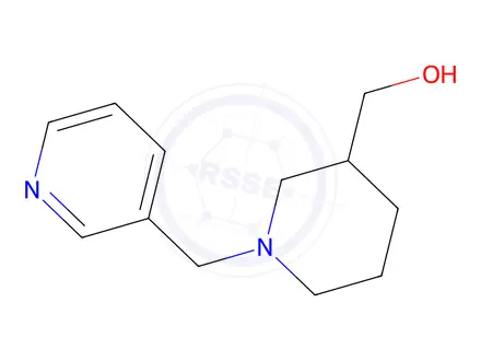 Chemical structure of (1-Pyridin-3-ylMethyl-piperidin-3-yl)-Methanol dihydrochloride, 98+% C12H20Cl2N2O, MW: 279.21