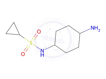 Chemical structure of N-(4-aminocyclohexyl)cyclopropanesulfonamide