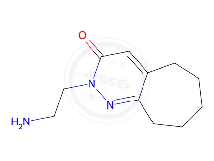 Chemical structure of 2-(2-aminoethyl)-2,5,6,7,8,9-hexahydro-3h-cyclohepta[c]pyridazin-3-one