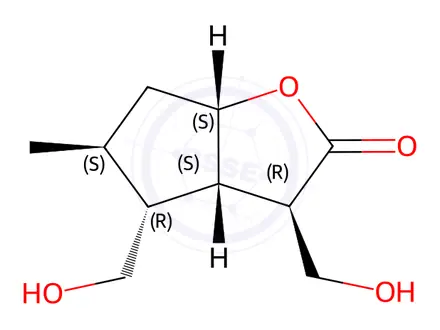 Chemical structure of Gelsemiol