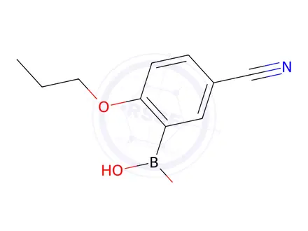 Chemical structure of 5-Cyano-2-propoxyphenylboronic acid
