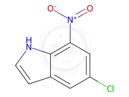 Chemical structure of 5-Chloro-7-nitroindole