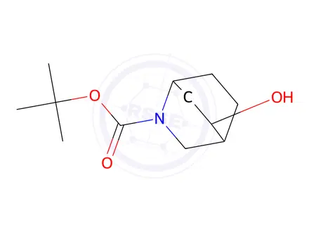 Chemical structure of tert-Butyl 5-Hydroxy-2-azabicyclo[2.2.2]octane-2-carboxylate