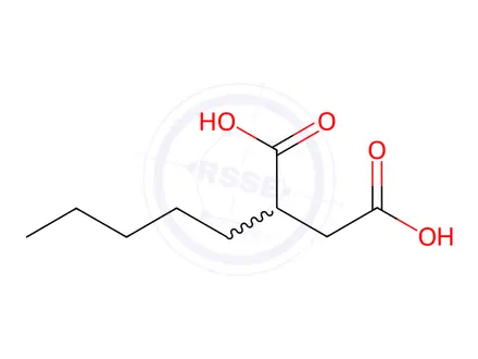 Chemical structure of 2-AMYL SUCCINIC ACID
