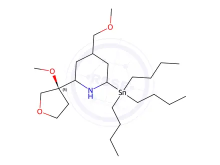 Chemical structure of tributyl-[4-(methoxymethyl)-6-[(3R)-3-methoxytetrahydrofuran-3-yl]-2-pyridyl]stannane