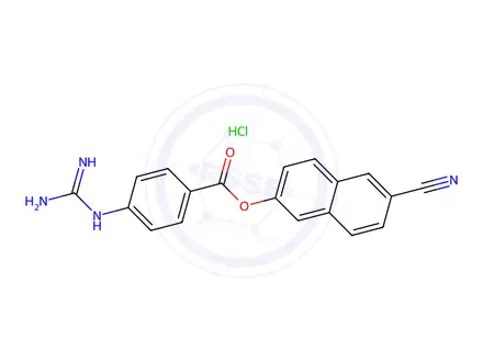 Chemical structure of Nafamostat Impurity 57 HCl
