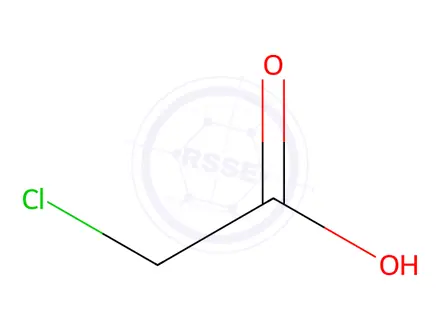 Chemical structure of Chloroacetic acid