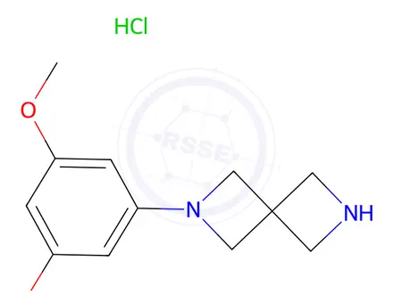 Chemical structure of 2-(3,5-Dimethoxyphenyl)-2,6-diazaspiro[3.3]Heptane hydrochloride