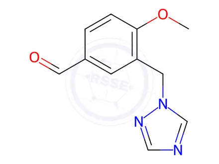 Chemical structure of 4-Methoxy-3-(1h-1,2,4-triazol-1-ylmethyl)benzaldehyde