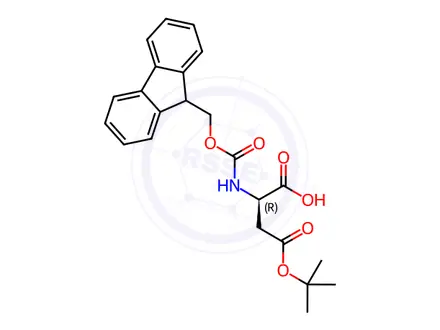 Chemical structure of Fmoc-D-Asp(OtBu)-OH