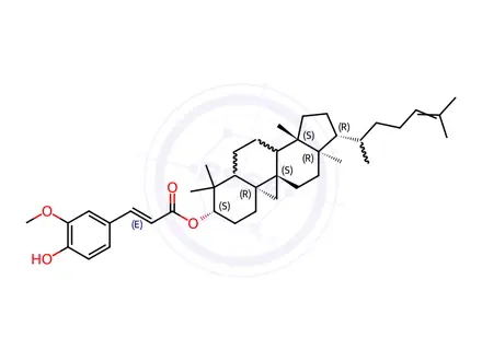 Chemical structure of ORYZANOL