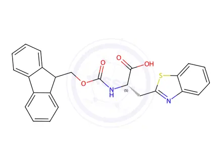 Chemical structure of Fmoc-beta-(benzothiazol-2-yl)-L-alanine