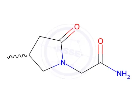 Chemical structure of Piracetam Impurity 48