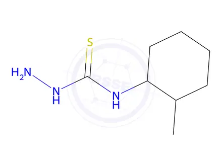 Chemical structure of 3-amino-1-(2-methylcyclohexyl)thiourea