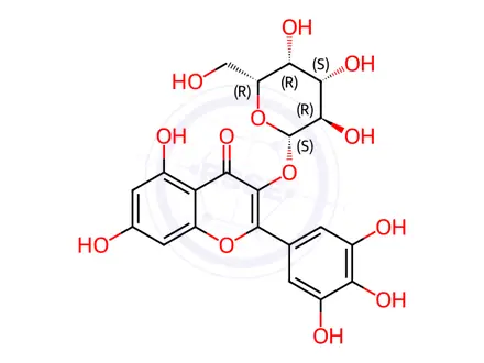 Chemical structure of Myricetin 3-O-galactoside