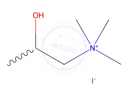 Chemical structure of β-Methylcholine (iodide)