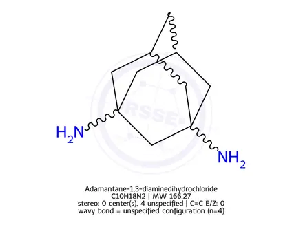 Chemical structure of 1,3-Adamantanediamine