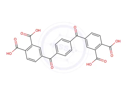 Chemical structure of 3,3',4,4'-Terephthaloydiphthalic acid