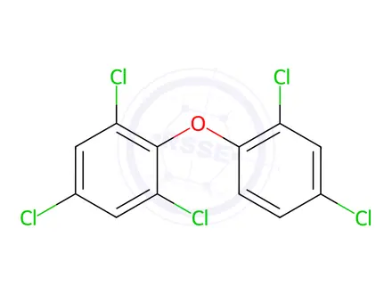 Chemical structure of 2,2',4,4',6-Pentachlorodiphenyl ether