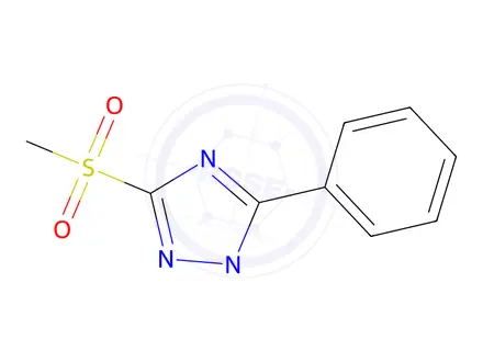 Chemical structure of 1-Methyl-3-(methylsulfonyl)-5-phenyl-1H-1,2,4-triazole