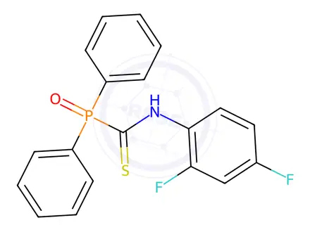 Chemical structure of N-(2,4-Difluorophenyl)-1-(diphenylphosphoryl)methanethioamide